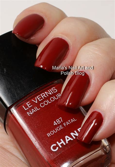 chanel rouge fatale nail